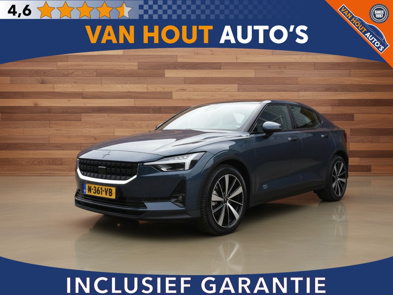 Polestar 2 - Long Range Single Motor 78 kWh | SOH 89,7% | TREKHAAK - AutoWereld.nl