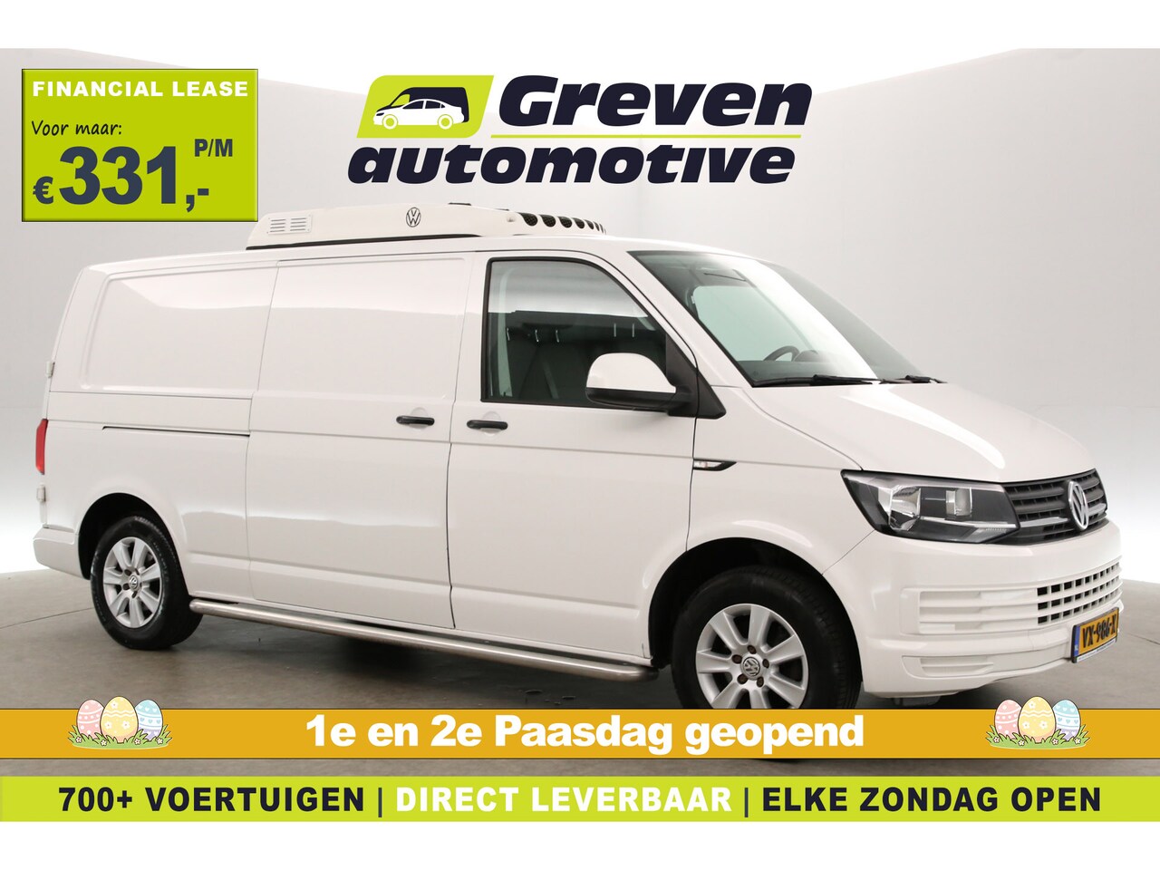 Volkswagen Transporter - 2.0 TDI 140PK L2H1 | Nachtkoeling | Koelwagen 0° | Marge | Airco | Cruise | 3 Zits | Trekh - AutoWereld.nl