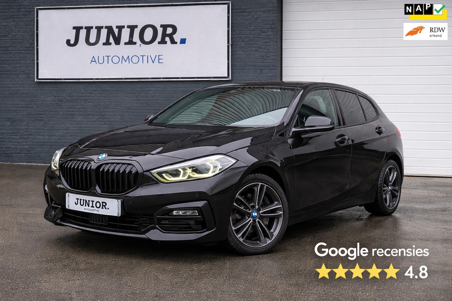 BMW 1-serie - 118i High Executive Edition CARPLAY/DIGITALDASH/H&K/LEDER/STOELVERWARMING - AutoWereld.nl