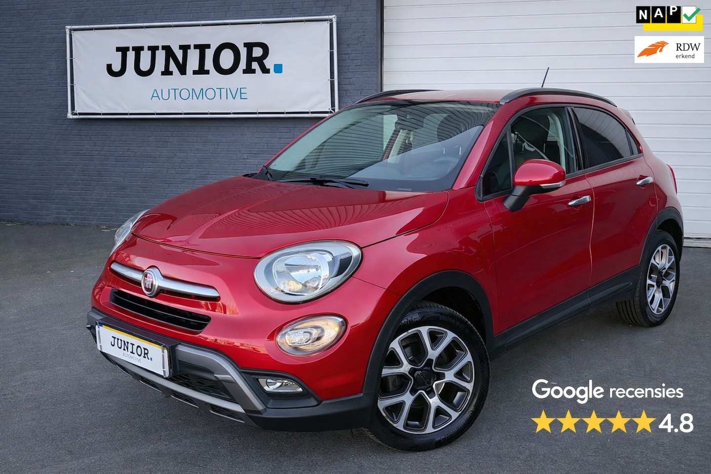 Fiat 500 X Cross - 1.4 Turbo MultiAir Cross CRUISE/CLIMA/LEDER/NAVI/KEYLES/BLUETOOTH - AutoWereld.nl