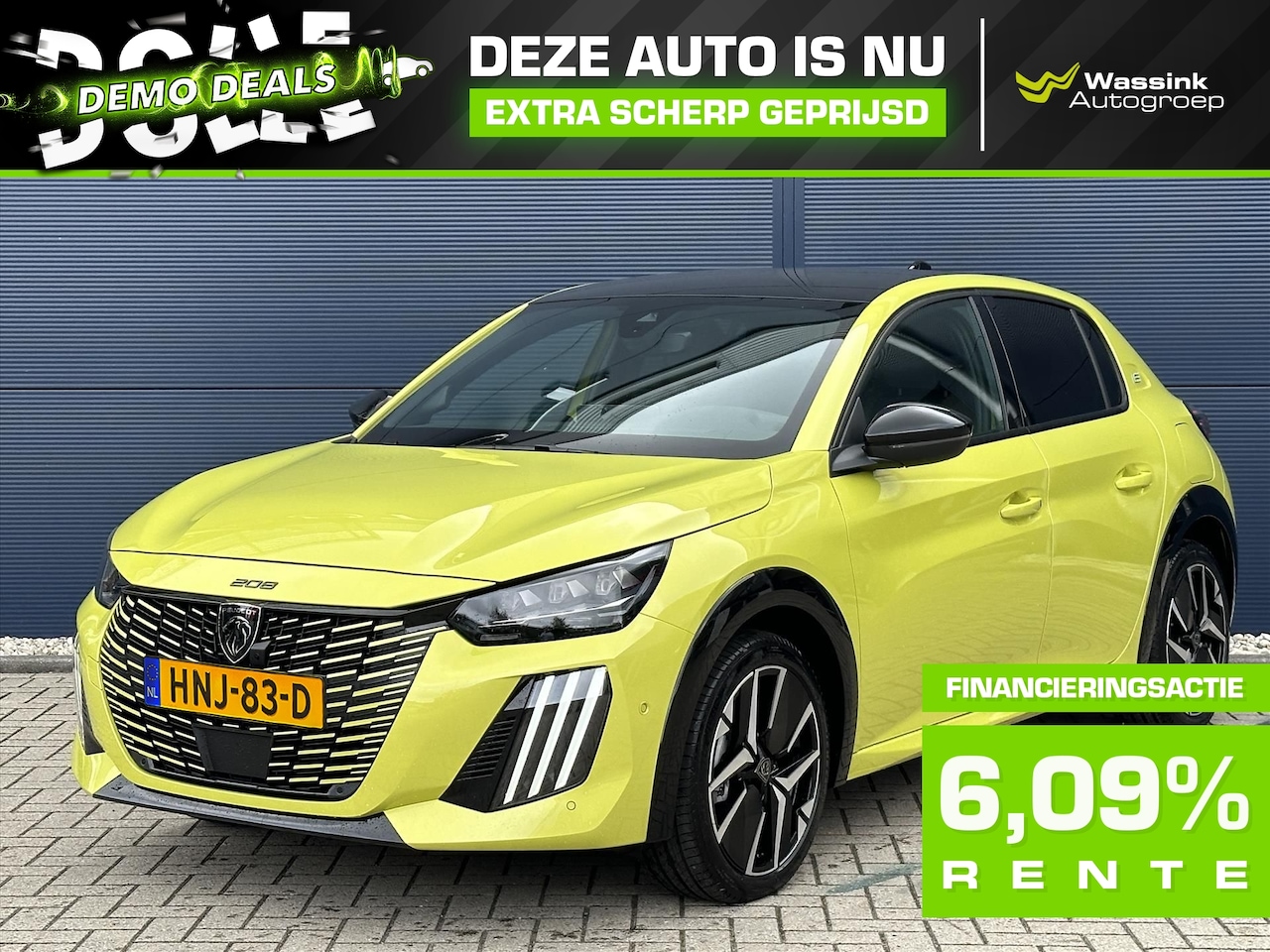 Peugeot e-208 - EV 51kWh 156pk GT DEMO DEAL| 409km range | Adaptive cruise | Navigatie | 360 camera - AutoWereld.nl