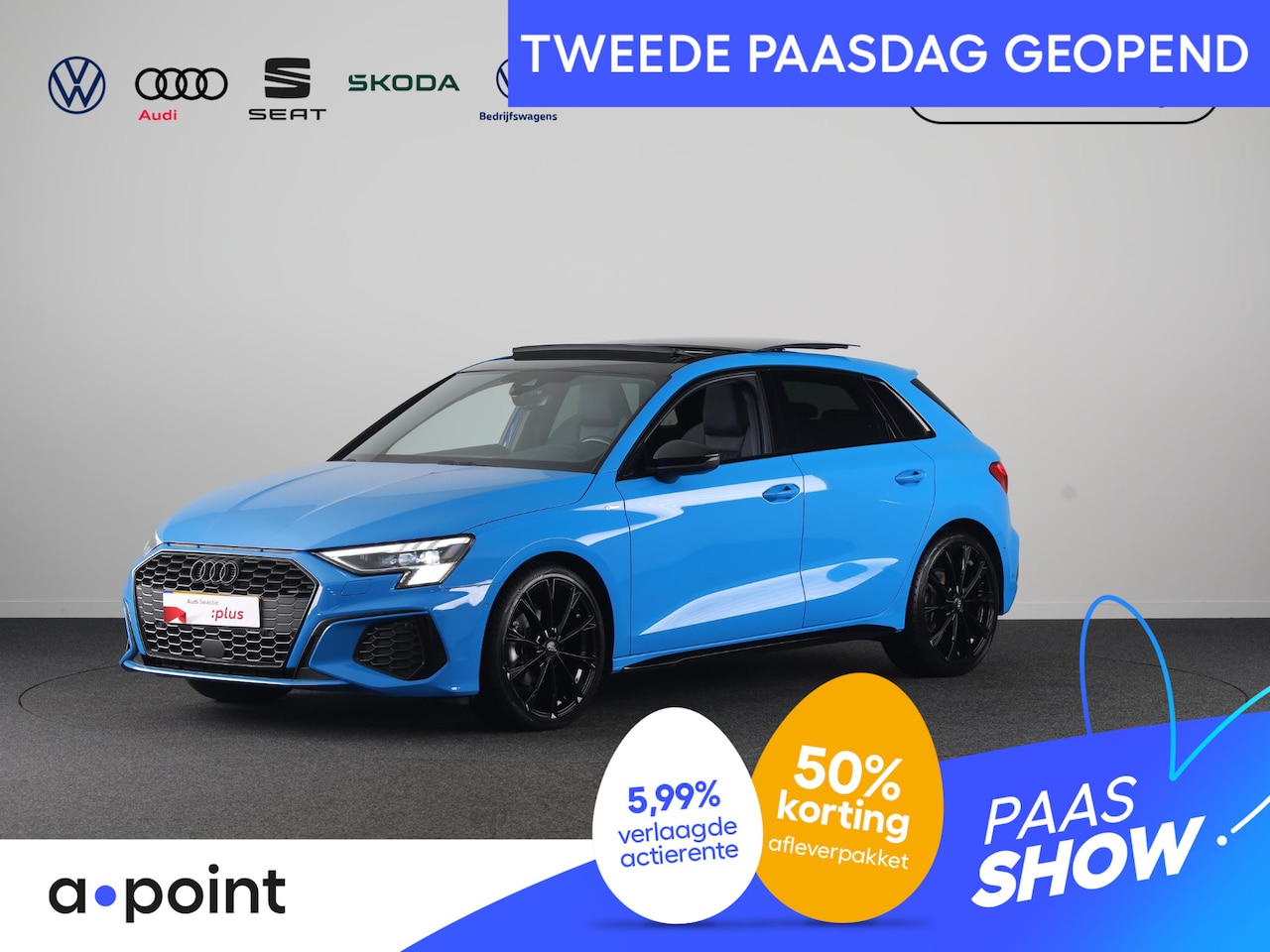 Audi A3 Sportback - 35 TFSI S edition 150pk | Panoramadak | Stoelverwarming | Matrix led verlichting | Leder - - AutoWereld.nl