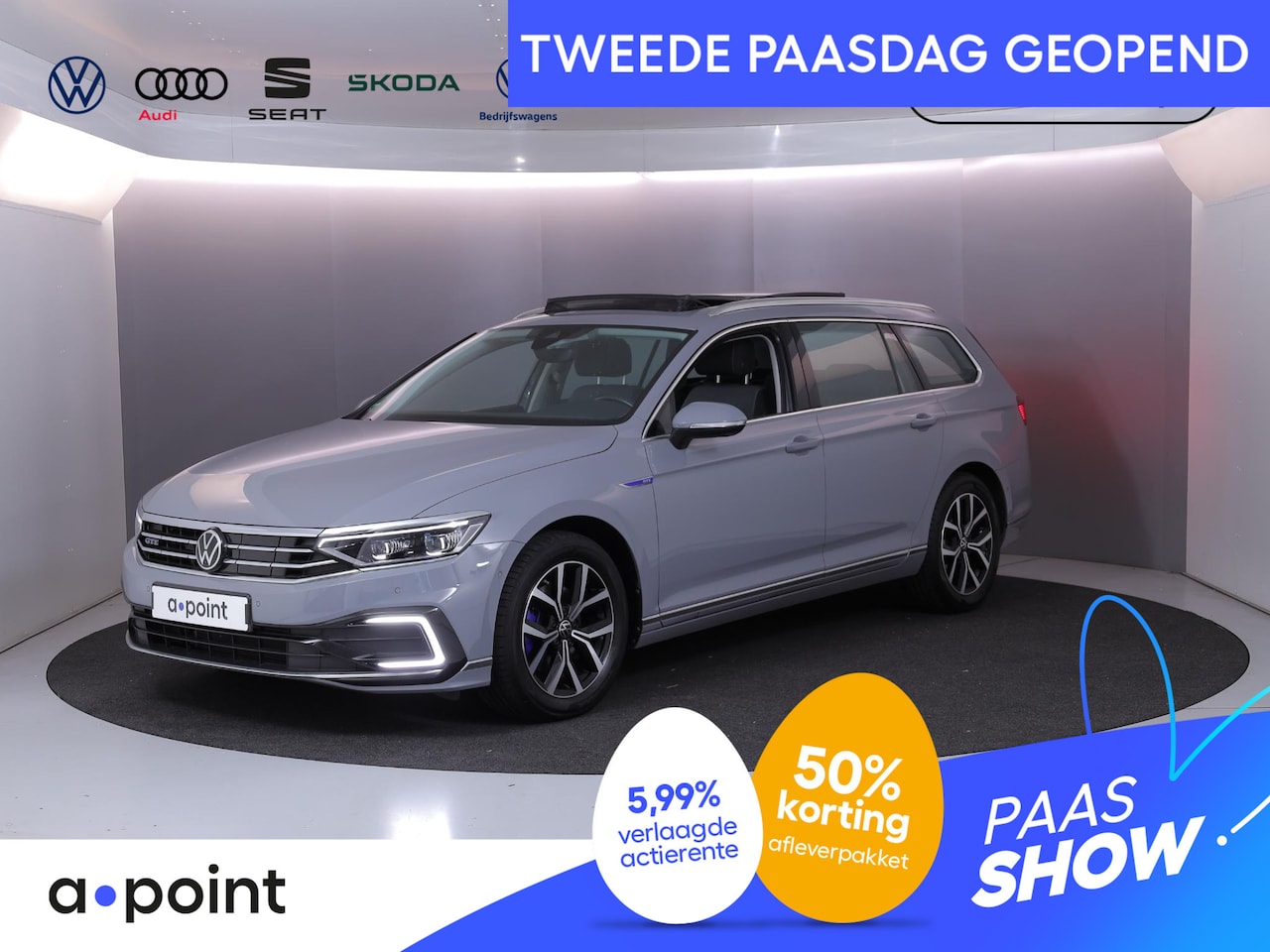 Volkswagen Passat Variant - 1.4 TSI PHEV GTE Business 218 pk Automaat (DSG) | Navigatie | Panoramadak | Parkeersensore - AutoWereld.nl