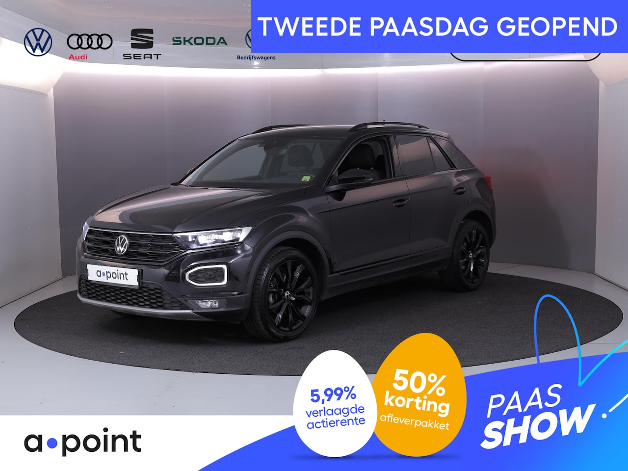 Volkswagen T-Roc - 1.5 TSI Sport 150 PK DSG | Navigatie | Black Style pakket | Parkeercamera | - AutoWereld.nl