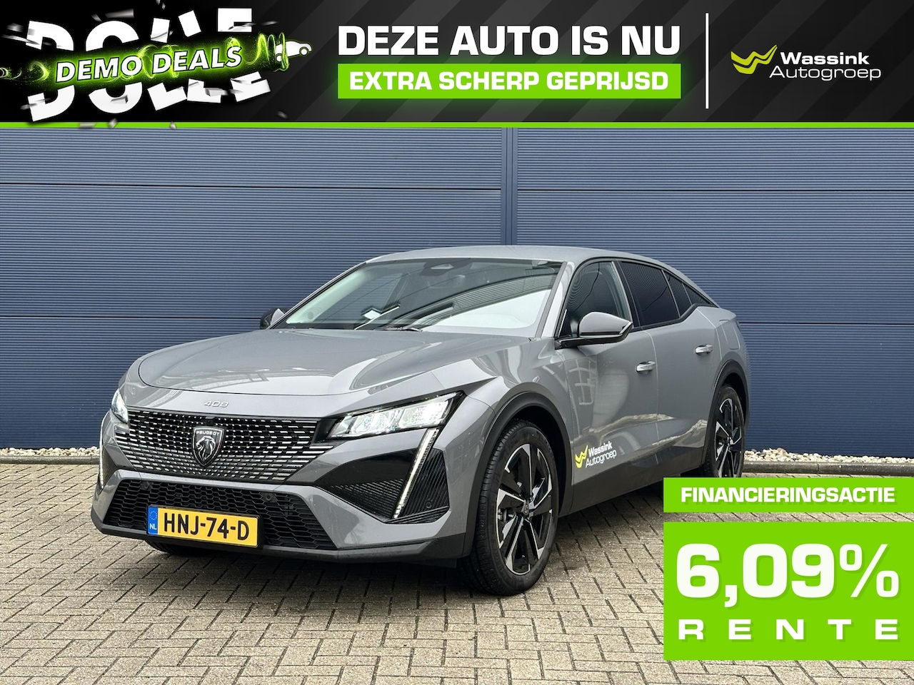 Peugeot 408 - 1.6 Plug-In Hybrid 180PK e-EAT8 Allure | Navigatie | Adaptive Cruise | Stoel & Stuurverwar - AutoWereld.nl