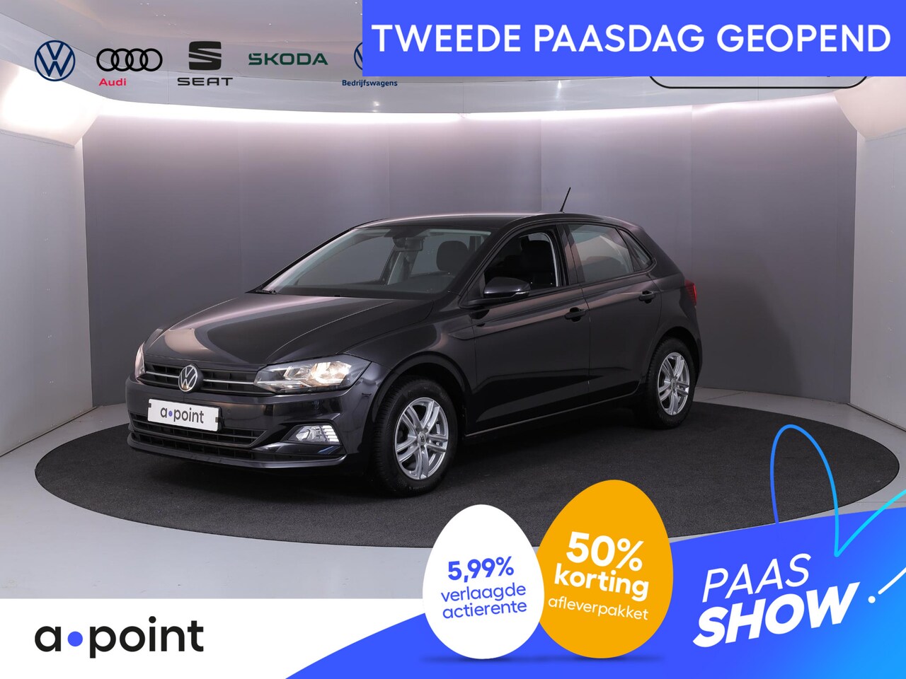 Volkswagen Polo - 1.0 TSI Comfortline Business 95pk 5bak | 15'LM-velgen | Navi| parksensors | - AutoWereld.nl