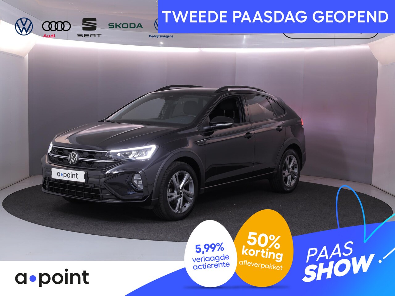 Volkswagen Taigo - 1.0 TSI R-Line 110pk DSG| digital display| 17'LM-velgen| Camera| Alarm - AutoWereld.nl