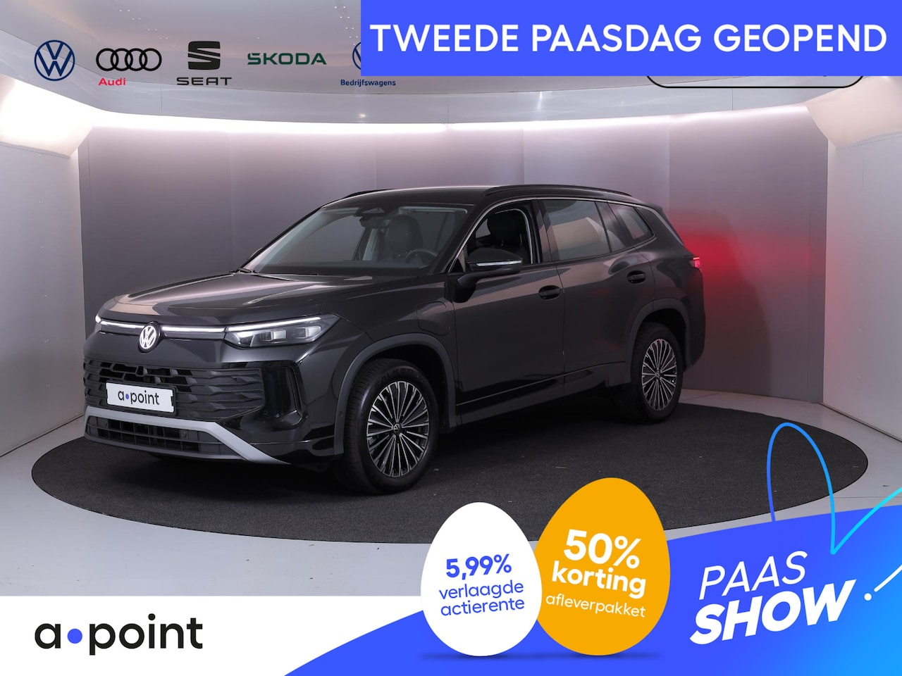Volkswagen Tayron - 1.5 eHybrid Life Edition 204PK PHEV | Verlengde garantie | Trekhaak wegklapbaar | Stoel- e - AutoWereld.nl