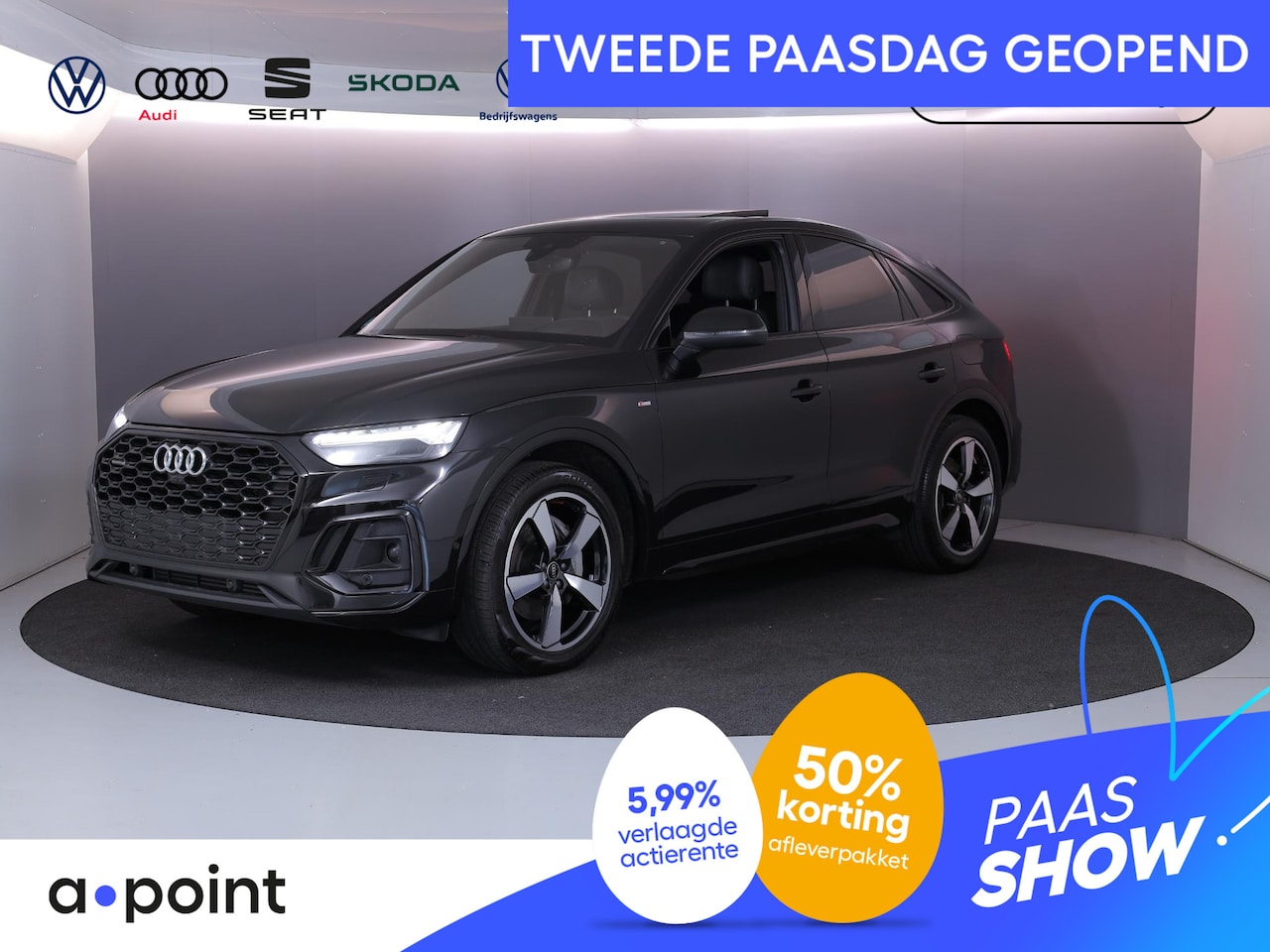 Audi Q5 Sportback - 55 TFSI e S edition Competition 367 pk S-tronic | Verlengde garantie | Navigatie | Panoram - AutoWereld.nl