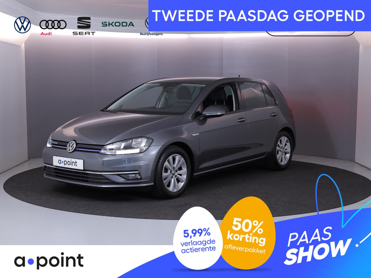Volkswagen Golf - 1.5 TSI Comfortline Business 130pk 6bak| navi| LM-velgen| Parksensors| verwarmde voorstoel - AutoWereld.nl
