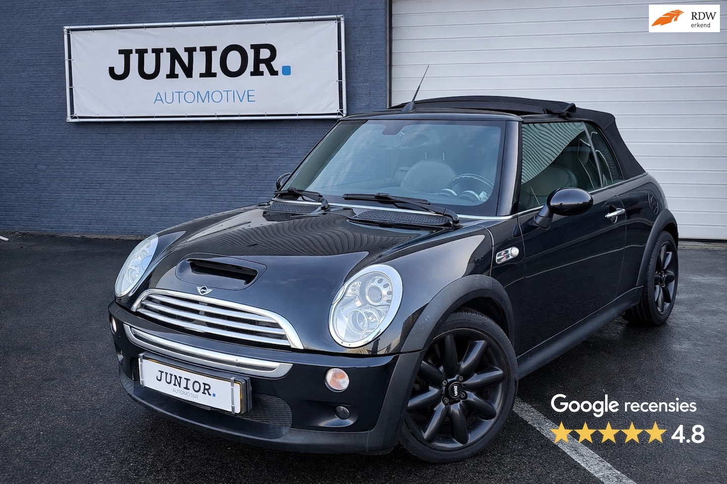 MINI Cabrio - Mini 1.6 Cooper S AUTOMAAT/LEDER/LAGEKM/LMV/STOELVERWARMING - AutoWereld.nl