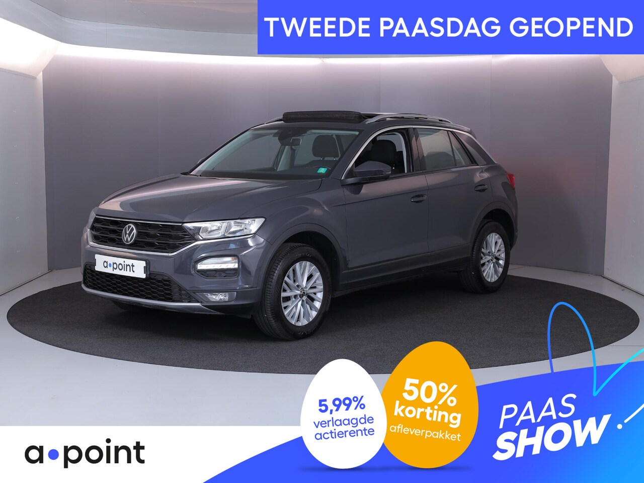 Volkswagen T-Roc - 1.5 TSI Style 150 pk | Navigatie | Panoramadak | Trekhaak | Parkeersensoren | Achteruitrij - AutoWereld.nl