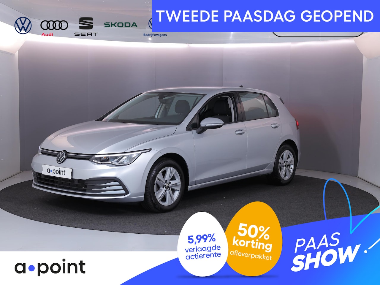 Volkswagen Golf - 1.0 eTSI Life 110pk DSG | Camera| Navi| LM-velgen| Park-sensors| Keyless start - AutoWereld.nl