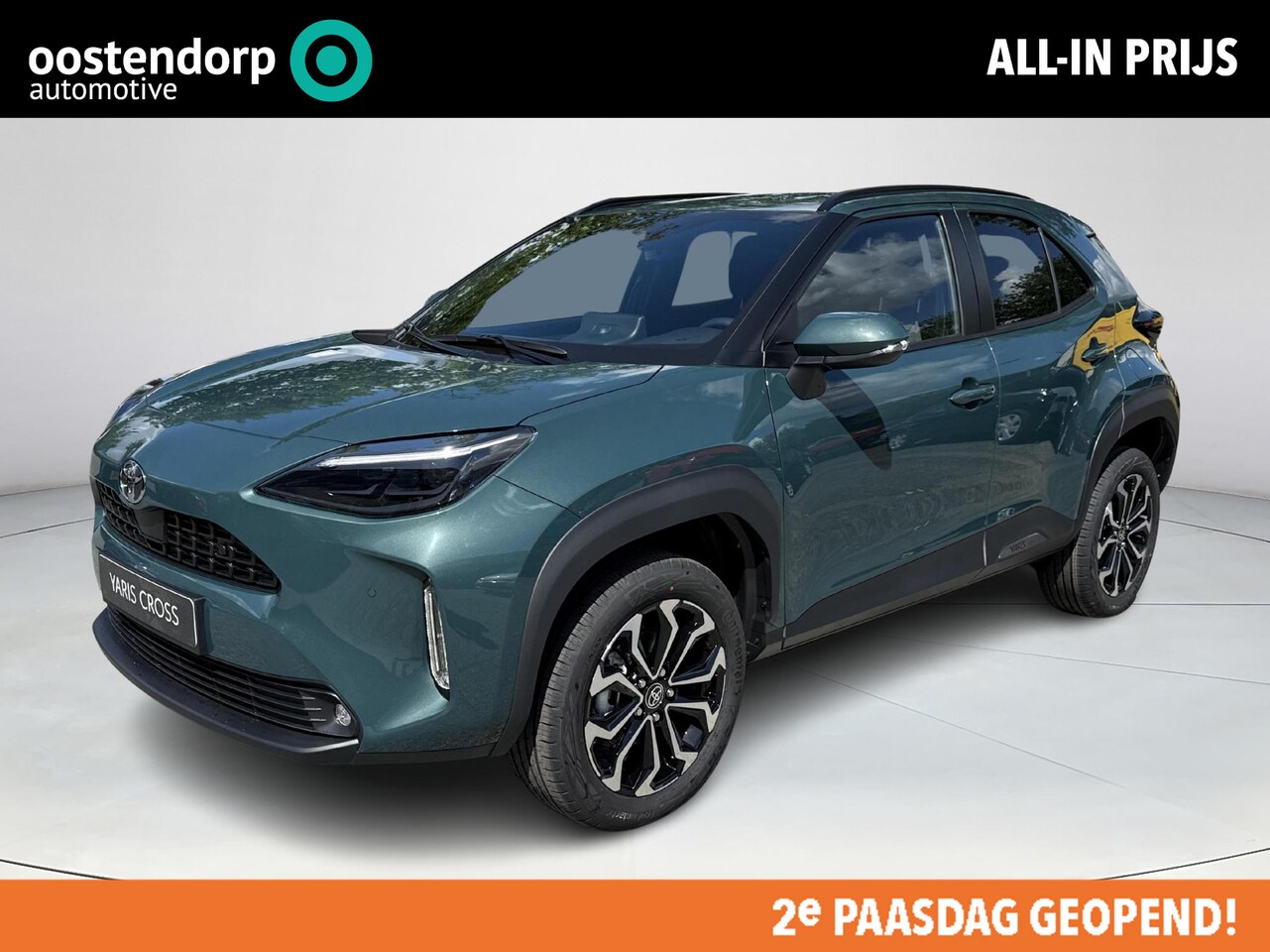 Toyota Yaris Cross - 1.5 Hybrid 115 Dynamic **NIEUWE AUTO/ FOREST GREEN/ COMFORT PAKKET** - AutoWereld.nl