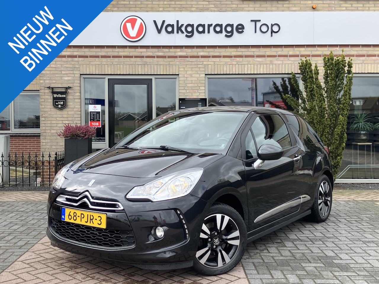 Citroën DS3 - 1.6 So Chic in Black | Cruise | Airco | Handel / Export - AutoWereld.nl