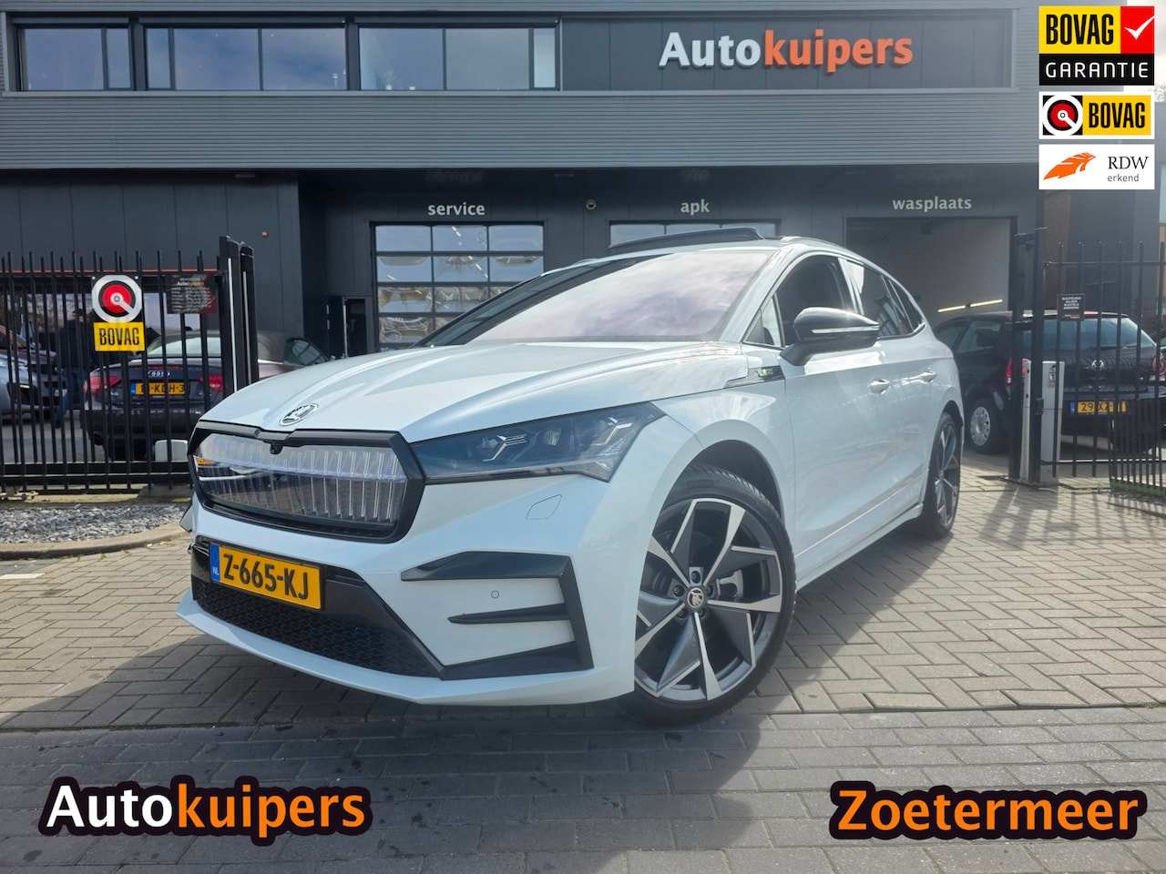 Skoda Enyaq iV - RS Edition 82 kWh | Met o.a. panoramadak, elektrische achterklep, elektr. uitklapbare trek - AutoWereld.nl