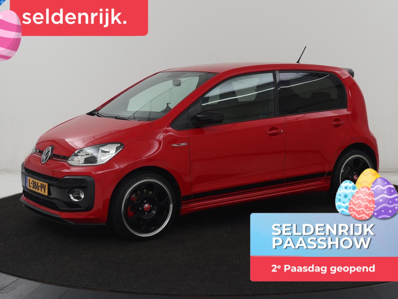 Volkswagen Up! - 1.0 TSI GTI | Stoelverwarming | Beats Audio | Climate control | DAB | Cruise control | Blu - AutoWereld.nl