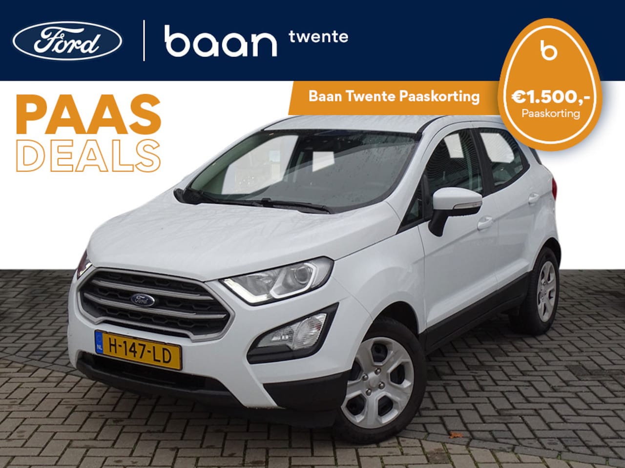Ford EcoSport - 1.0 EcoBoost Connected | Eerste eigenaar! | Dealer onderhouden | Trekhaak afneembaar | Air - AutoWereld.nl