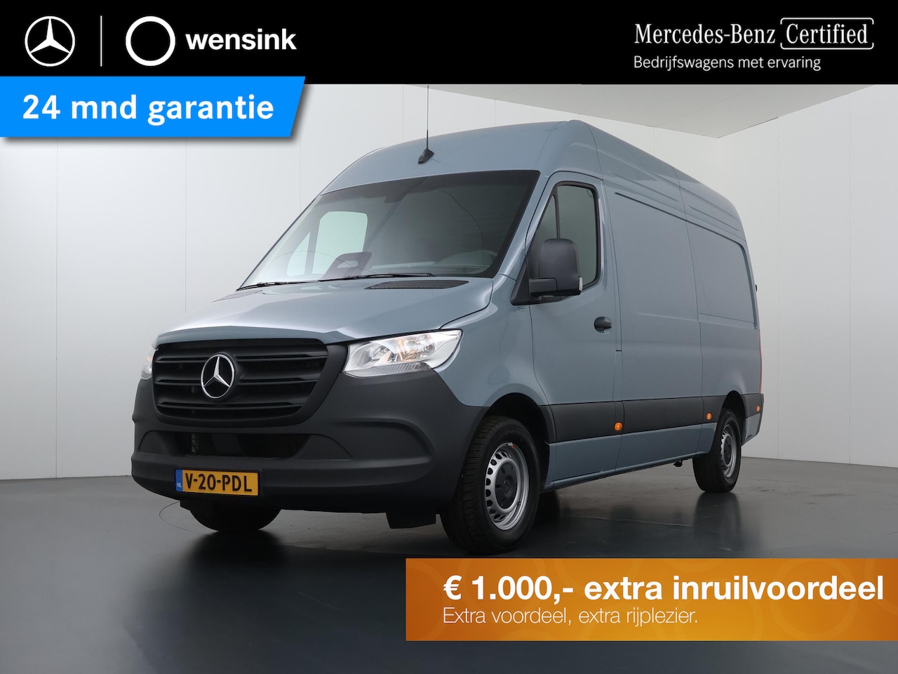 Mercedes-Benz Sprinter - 317 CDI L2 H2 Pro | Verwarmde Chauffeursstoel | Bijrijdersbank | Spiegelpakket | Achteruit - AutoWereld.nl