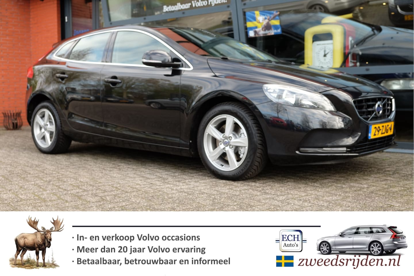 Volvo V40 - 1.6 T3 150 pk Dealer onderhouden, Navi, Camera - AutoWereld.nl