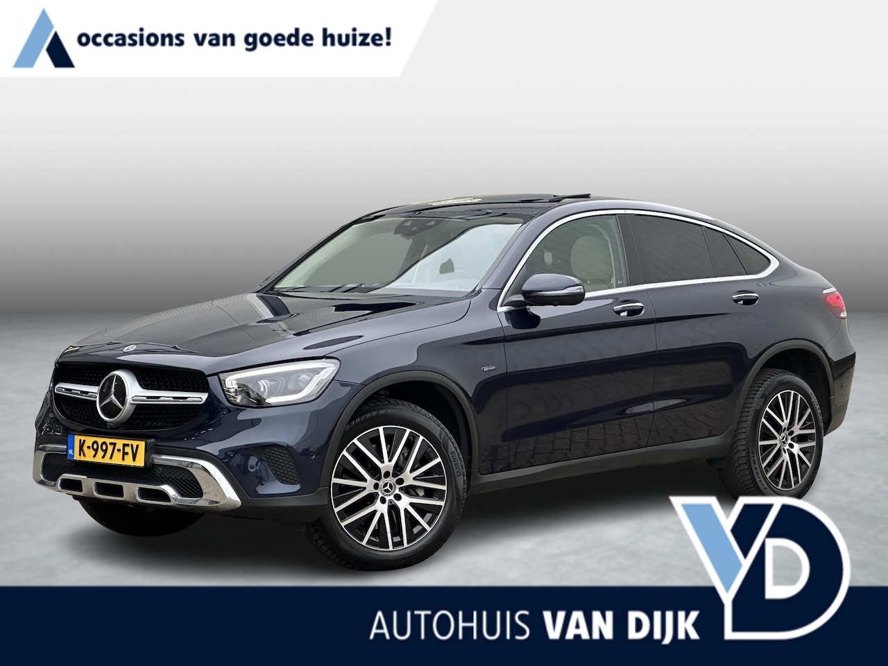 Mercedes-Benz GLC-klasse Coupé - 300e 4MATIC Business Solution Luxury | Plug-in/Sfeer/360°/Leder/Burmester/Pano-dak - AutoWereld.nl