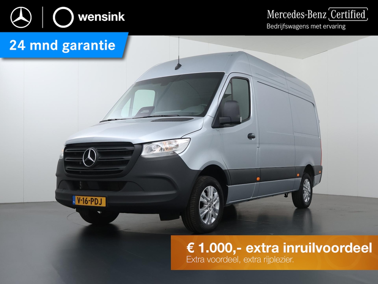 Mercedes-Benz Sprinter - 317 CDI L2 H2 Pro | Verwarmde Chauffeursstoel | Bijrijdersbank | Spiegelpakket | Achteruit - AutoWereld.nl