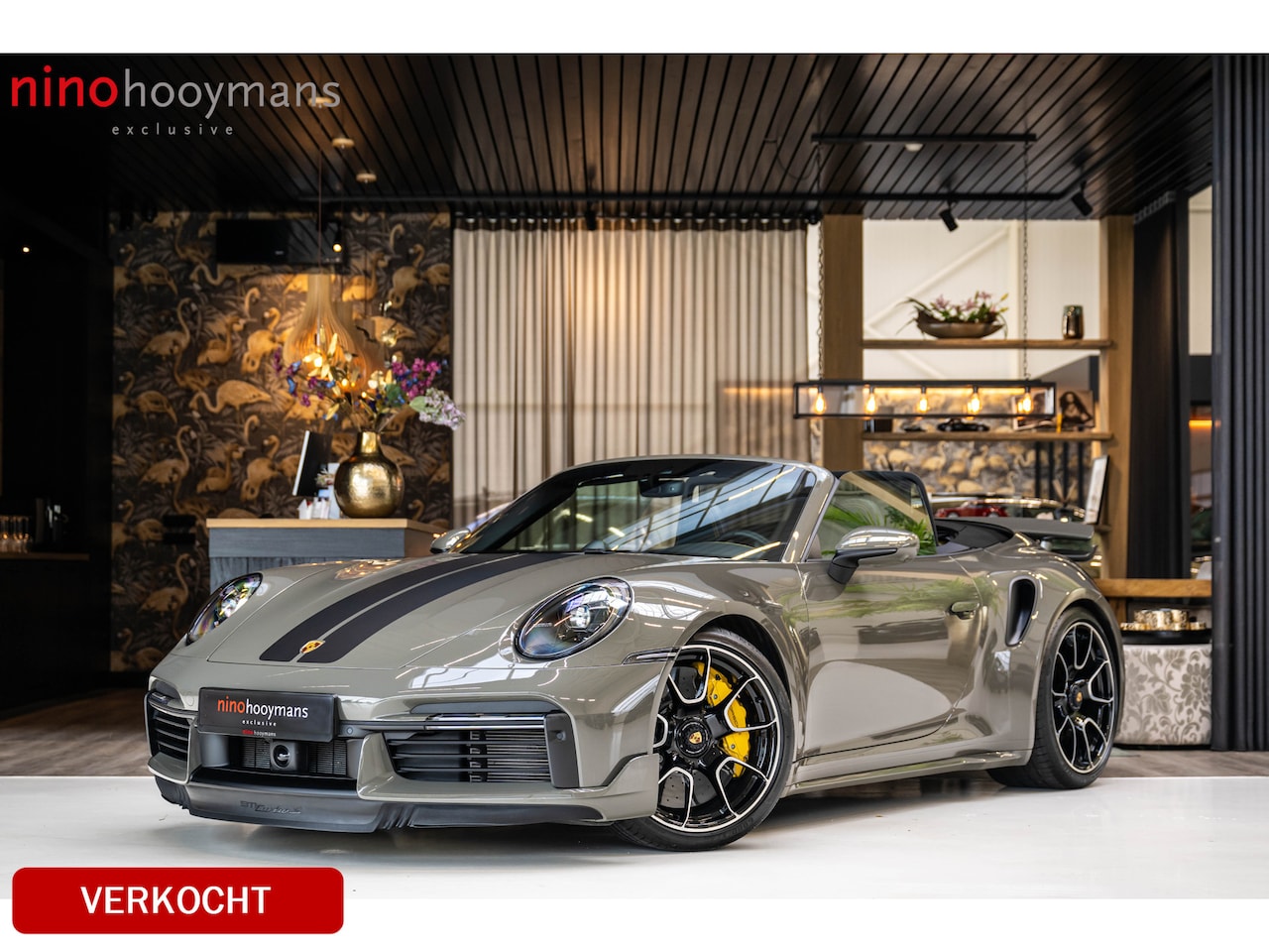 Porsche 911 Cabrio - 3.8 Turbo S | Aerokit | Liftsysteem | Alex Grey PTS | Burmester | Stoelventilatie | Geel s - AutoWereld.nl