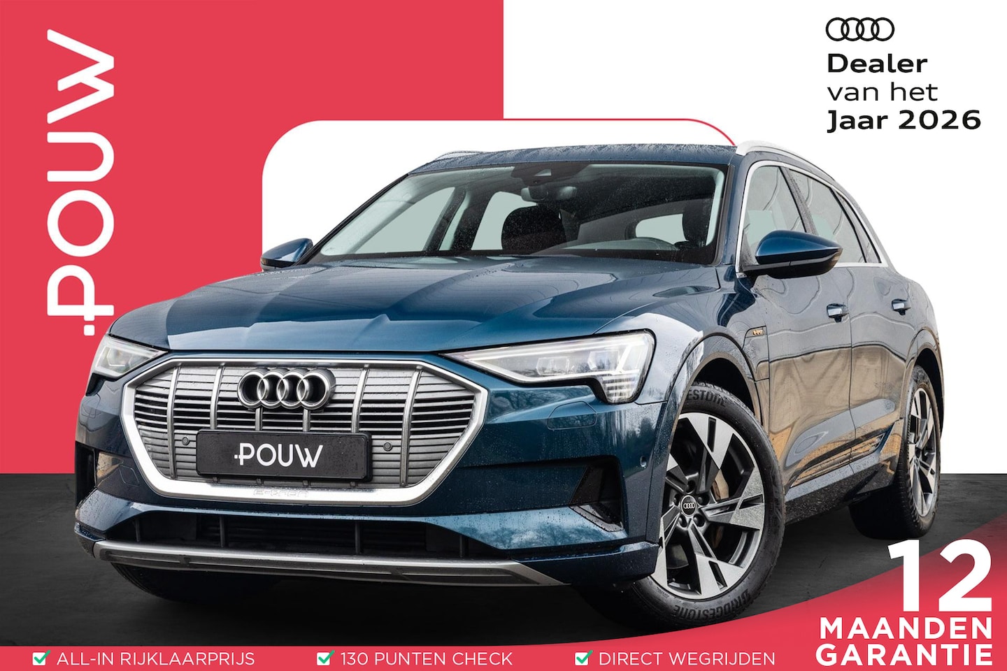 Audi e-tron - 50 313pk Quattro Business Edition 71 kWh | SoH 95% | Elek. Stoelen | Trekhaak | Luchtverin - AutoWereld.nl