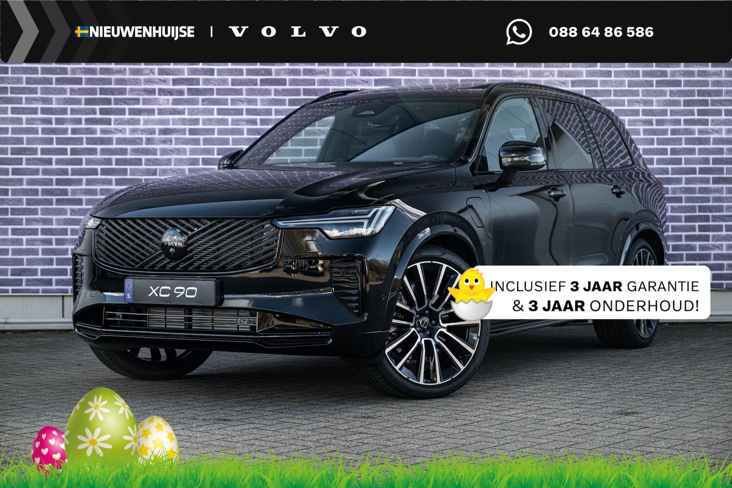 Volvo XC90 - 2.0 T8 Plug-in hybrid AWD Ultra Black Edition Executive | Luchtvering | Gelaagd Glas | Bow - AutoWereld.nl