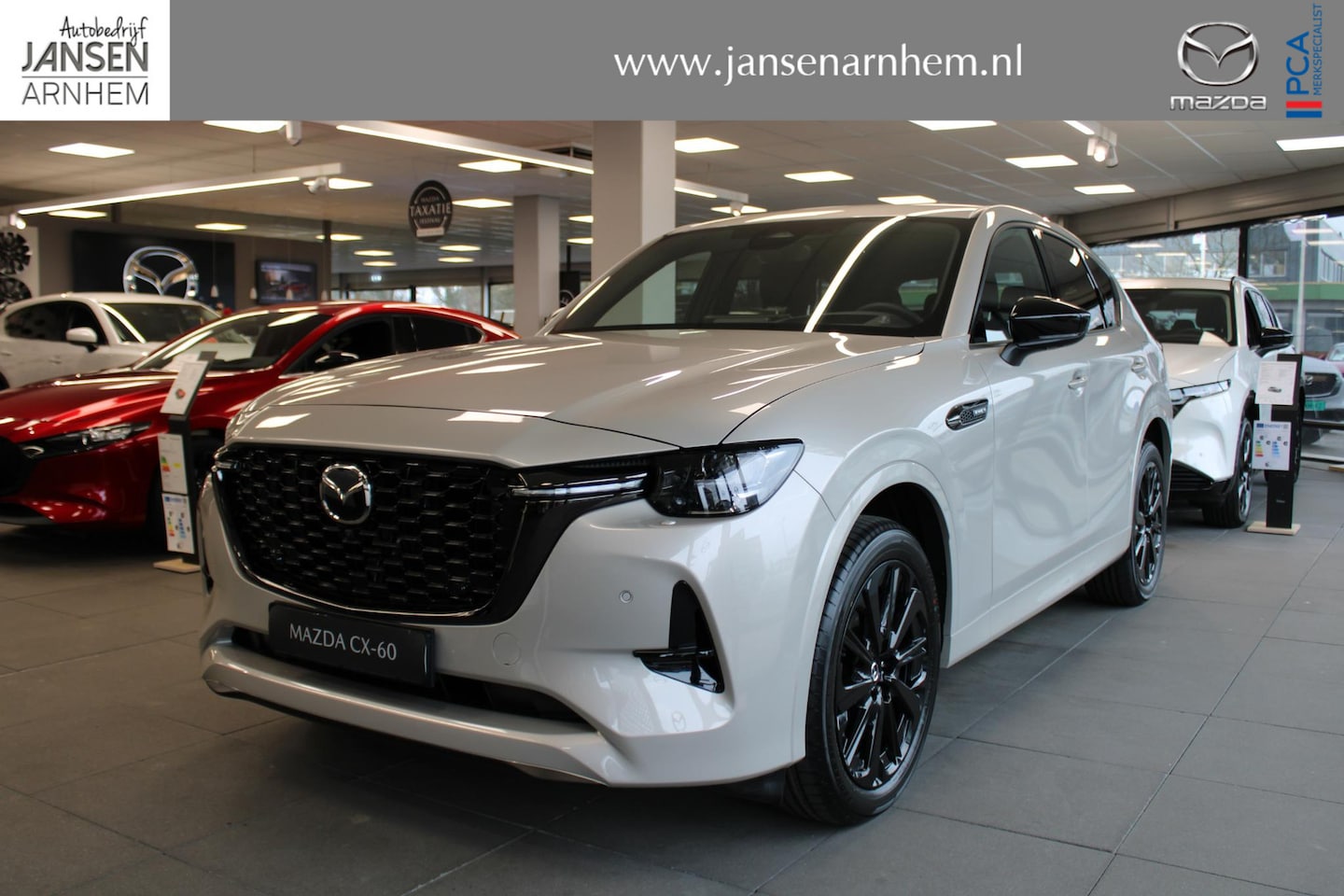 Mazda CX-60 - 2.5 e-SkyActiv PHEV Homura Business Edition 2.5 e-SkyActiv PHEV 327PK Homura Business Edition , Nieuwe Auto, 10 KM, Voorraadvoordeel € - AutoWereld.nl