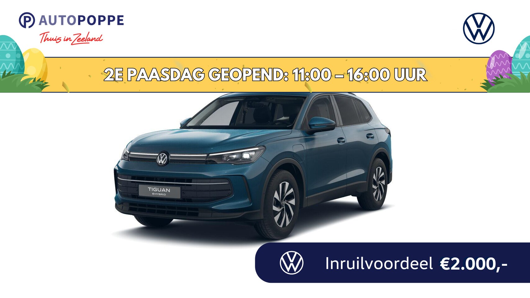 Volkswagen Tiguan - Life Edition 1.5 eHybrid 150 kW / 204 PK SUV 6 ver - AutoWereld.nl