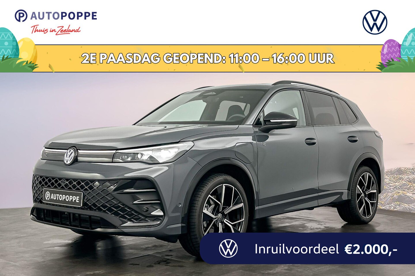 Volkswagen Tiguan - R-Line Edition Plug in Hybride 272 pk Black Style Pakket + 20 inch Leeds Velg - AutoWereld.nl