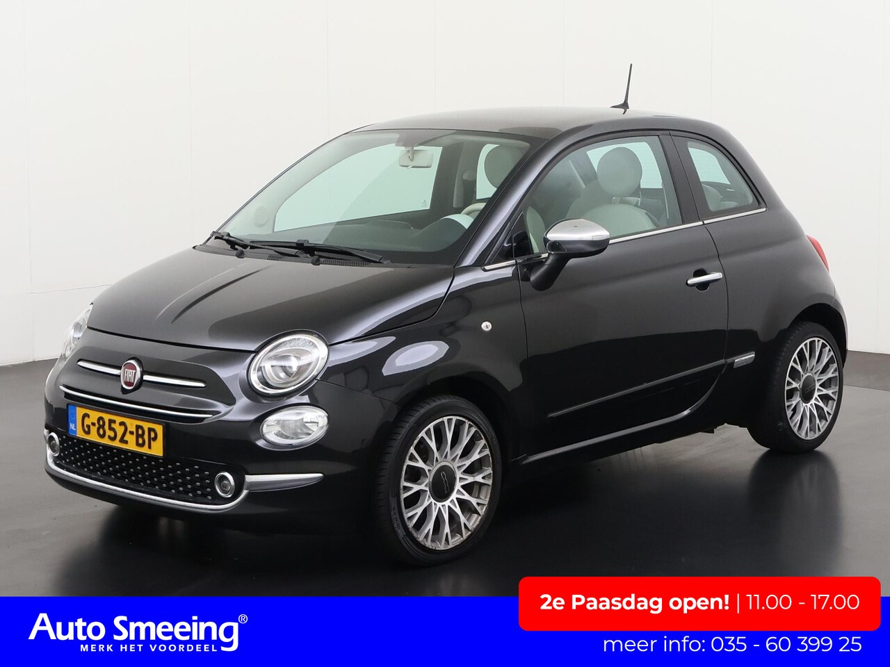 Fiat 500 - 1.2 Lounge | Panoramadak | Navigatie | Digital Cockpit | 16" LM | Zondag Open! - AutoWereld.nl
