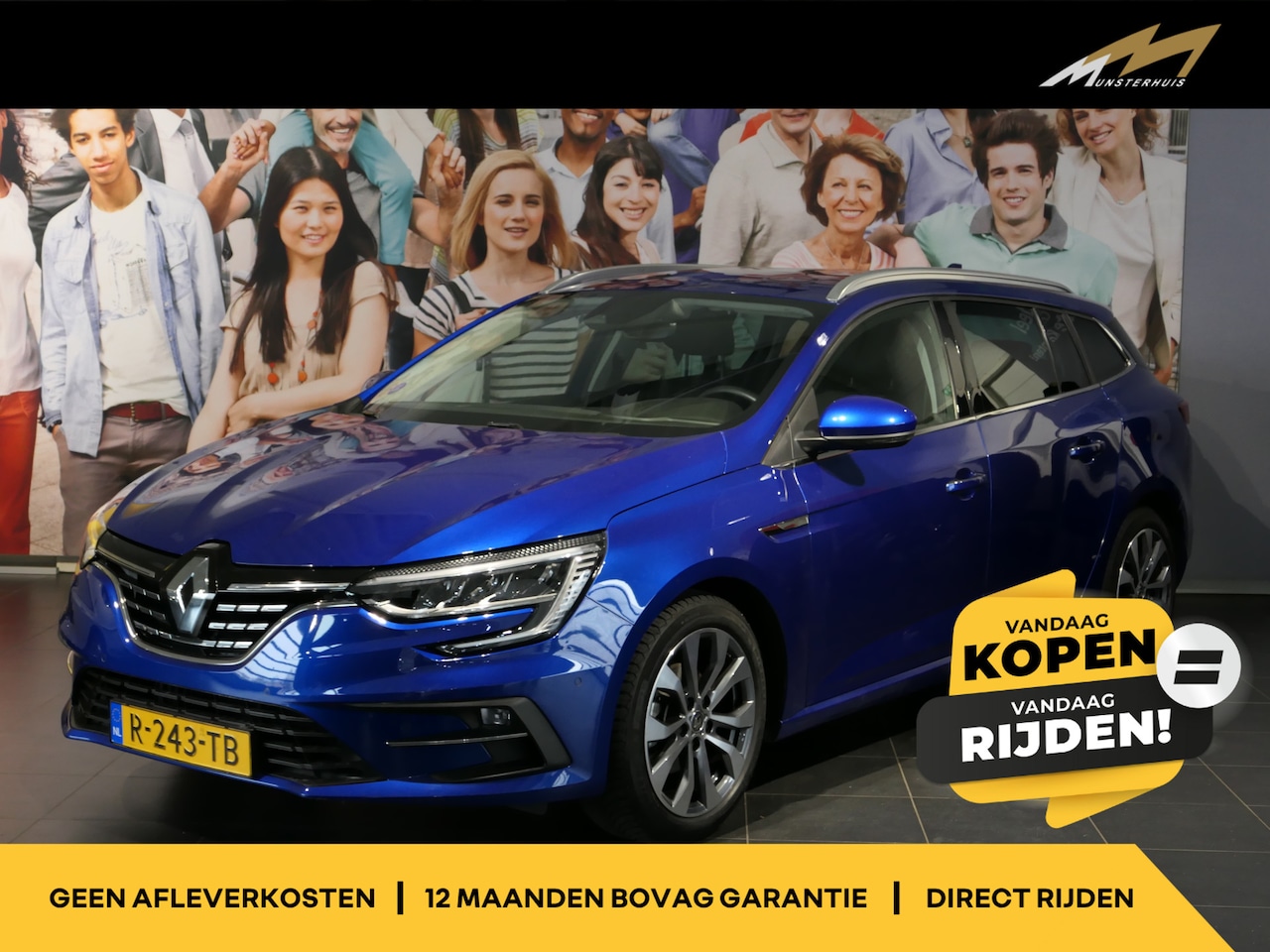 Renault Mégane Estate - 1.3 TCe 140 Techno - Trekhaak - Dodehoek - Parkeerassistent - Uitparkeerwaarschuwing - AutoWereld.nl