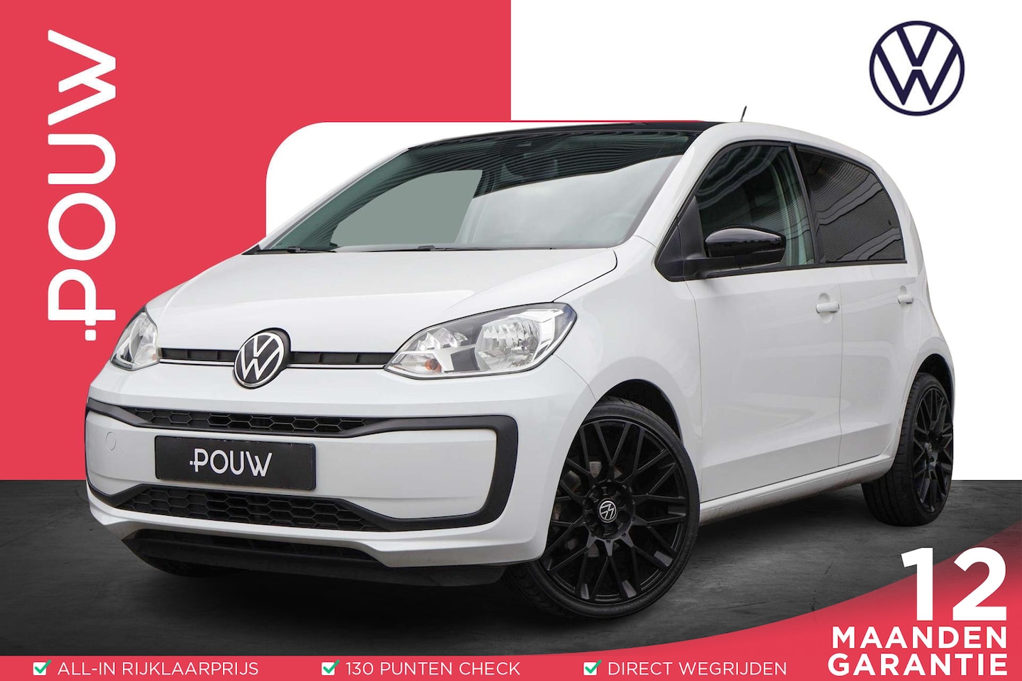 Volkswagen Up! - 1.0 MPI 60pk up! 5-Drs. | 17" MOMO Lichtmetalen Velgen | Zwart Dak - AutoWereld.nl