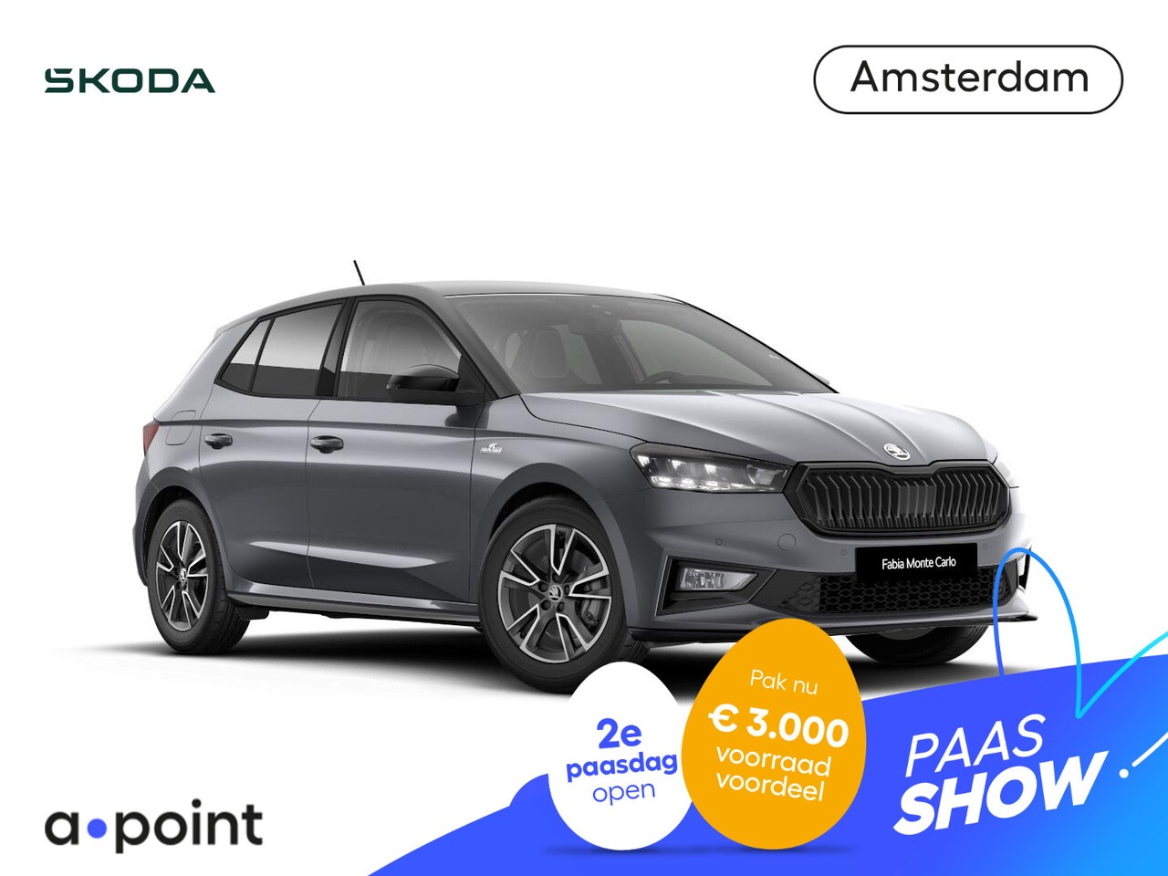 Skoda Fabia - Monte Carlo 1.0 TSI 115 pk 7 versn. DSG | Navigatie pakket | Travel assist | Licht en Zich - AutoWereld.nl