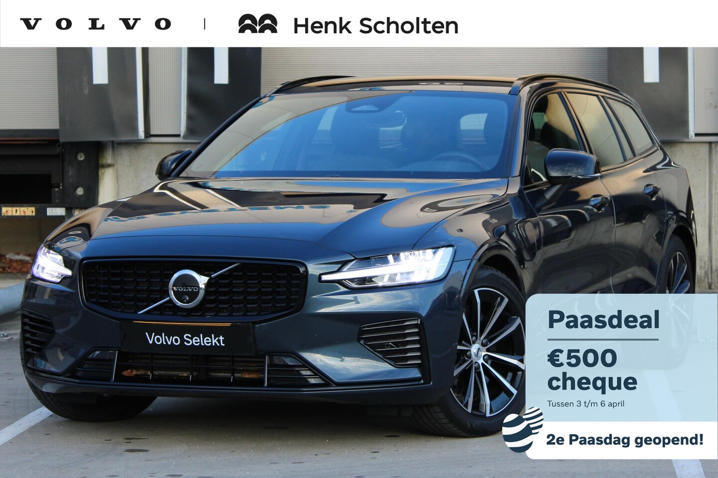 Volvo V60 - T6 Plug-in hybrid AWD Plus Dark | Rondomzicht Camera| Semi Electrische trekhaak| Electroni - AutoWereld.nl