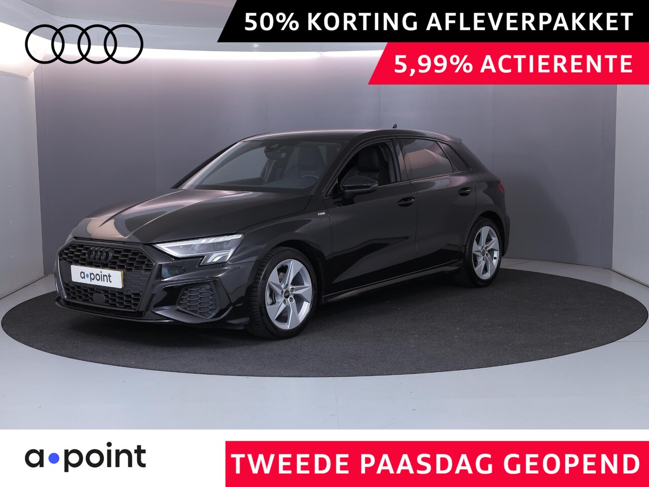 Audi A3 Sportback - 30 TFSI S edition 110 pk S-tronic | Verlengde garantie | Navigatie | Parkeersensoren achte - AutoWereld.nl