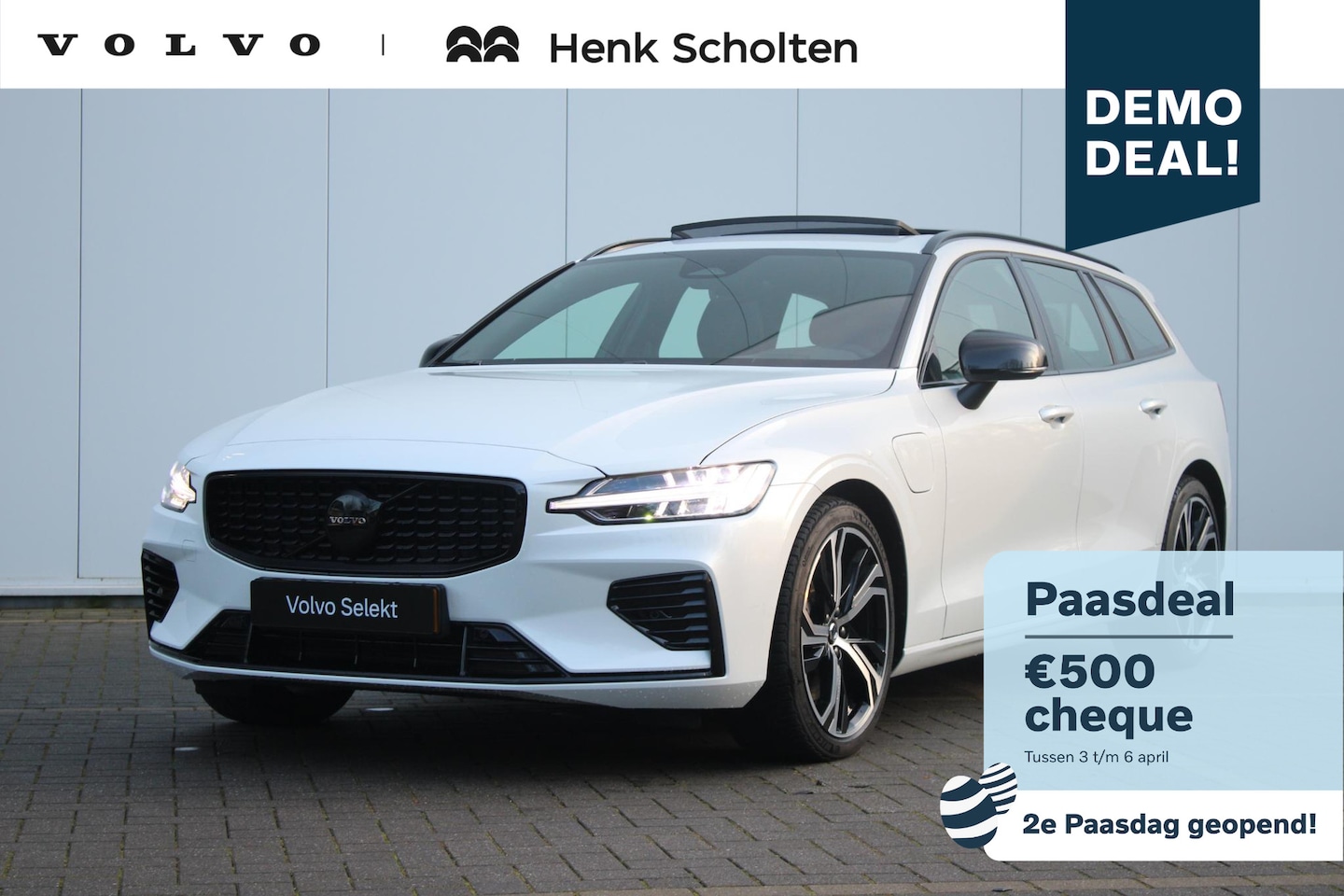 Volvo V60 - T8 Plug-in hybrid AWD Plus Dark | Adaptive Cruise & Pilot Assist | Panoramadak met Schuif- - AutoWereld.nl