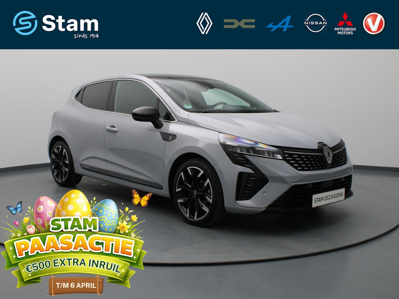 Renault Clio - STAM Limité 75 E-Tech Full Hybrid 145pk #7 van 75 BOSE | 360° Camera | Cruise | Parkeersen - AutoWereld.nl