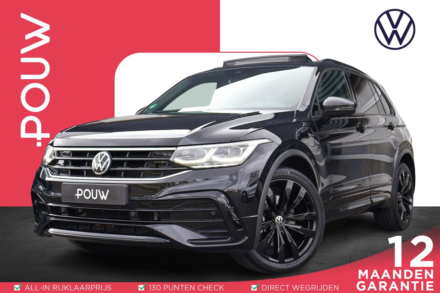 Volkswagen Tiguan - 1.4 TSI 245pk DSG eHybrid R-Line Business+ | Trekhaak | Panoramadak | Black Pakket | 20 Su - AutoWereld.nl