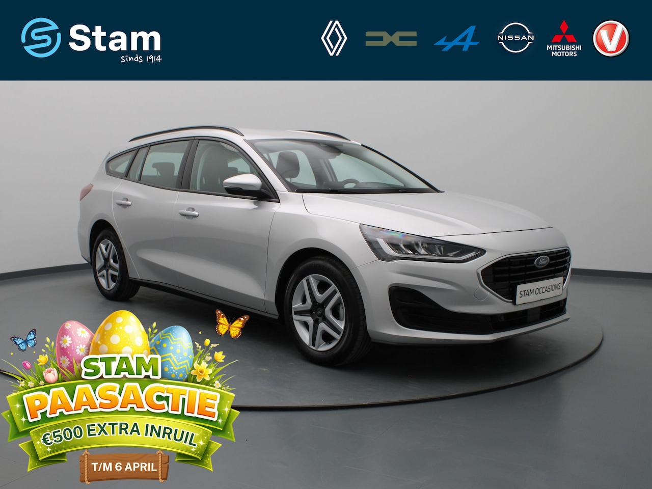 Ford Focus Wagon - EcoBoost Hybrid Connected 125pk Airco | Cruise | Navi | Parkeersens. v+a - AutoWereld.nl