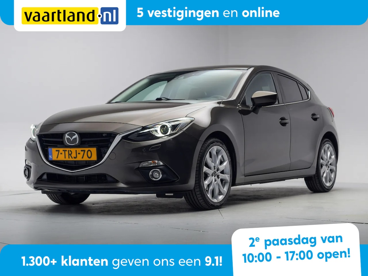 Mazda 3 - 2.0 HP GT-M [ Clima Navi Cruise Airco Leder Stoelverwarming ] - AutoWereld.nl