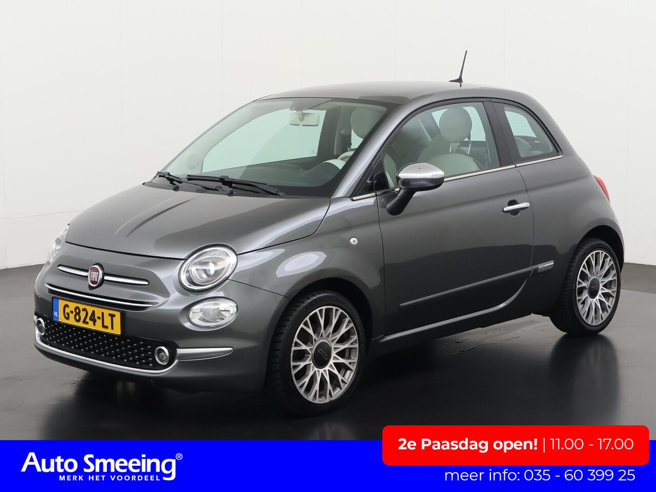 Fiat 500 - 1.2 Lounge | Panoramadak | Navigatie | Digital Cockpit | Parkeersensor | Zondag Open! - AutoWereld.nl