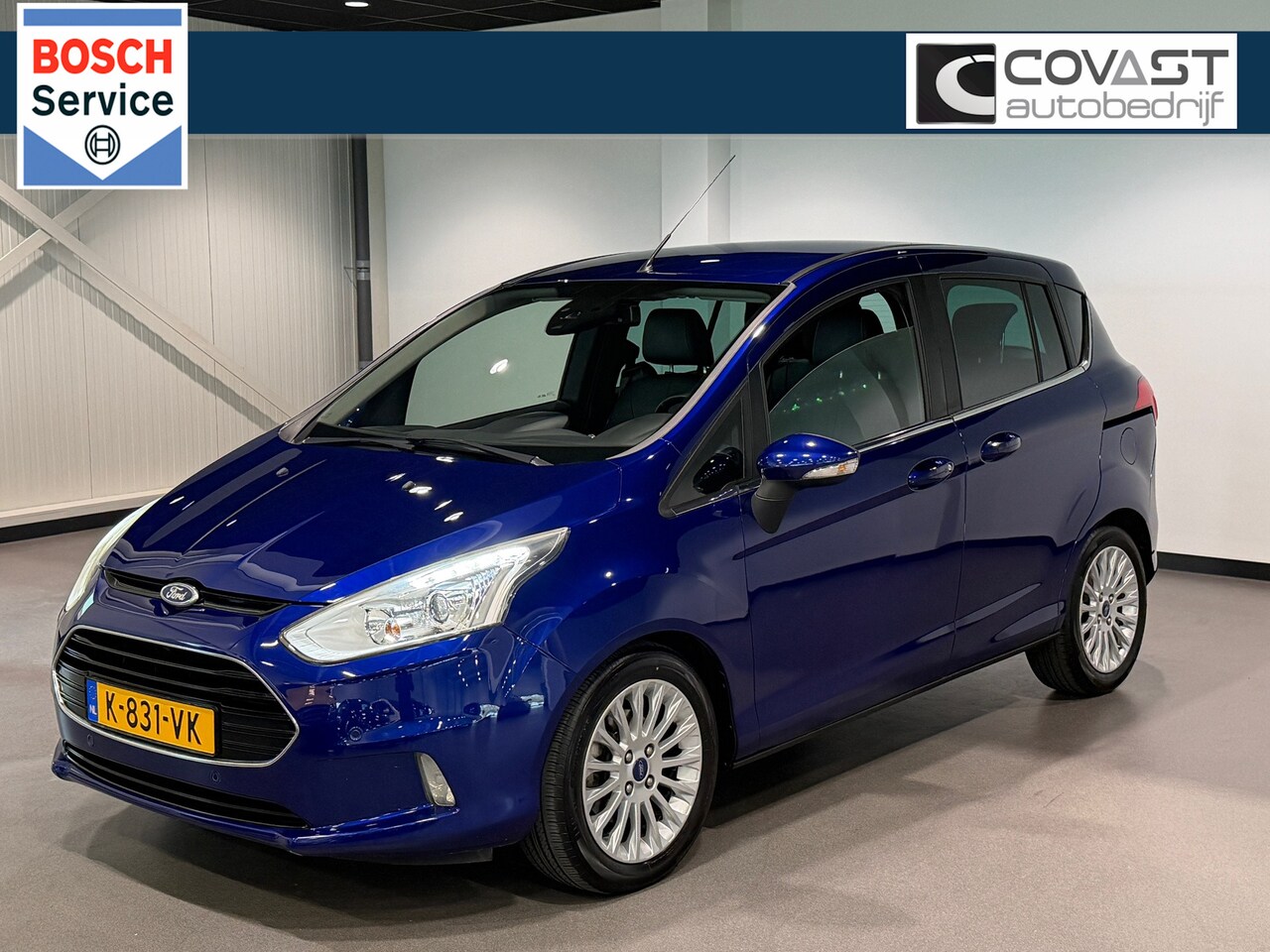 Ford B-Max - 1.0 EcoBoost Titanium Winterpakket|Keyless|Klimaatreg.|1/2Leder - AutoWereld.nl