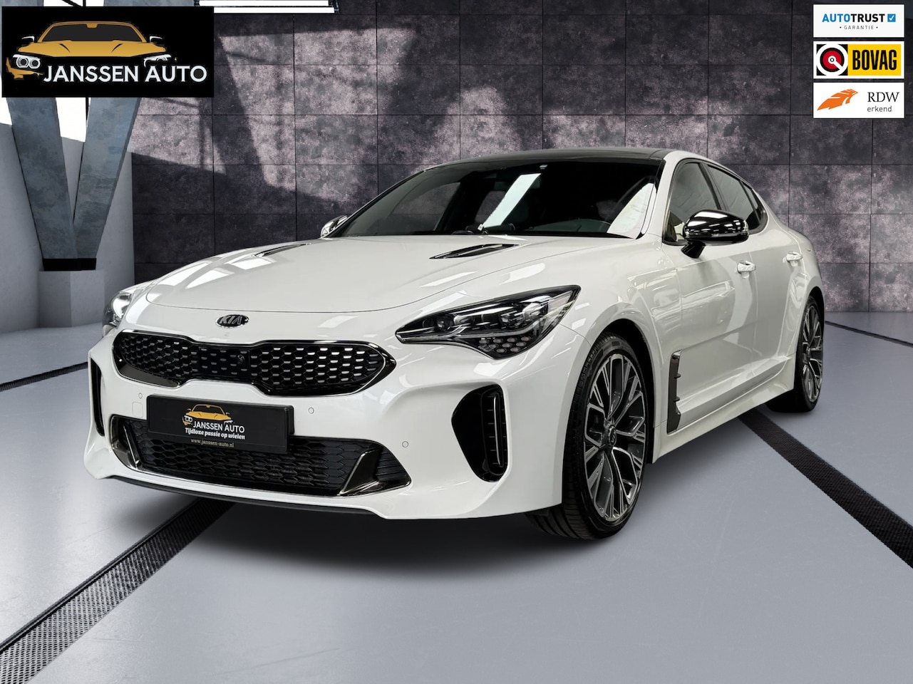Kia Stinger - 2.0 T-GDI GT-Line | Pano | H&K | Adaptive | Leder | Memory | Carplay | Full Option | 1e ei - AutoWereld.nl
