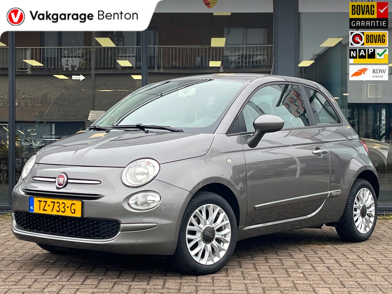 Fiat 500 - 1.2 Popstar | LM Velgen | Airco | Cruise Control | DAB | Bluetooth | Nwe. All Season bande - AutoWereld.nl