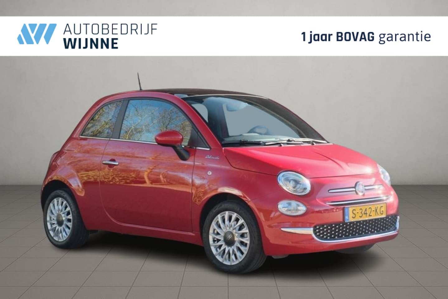 Fiat 500 - 1.0 Hybrid 70pk Dolcevita | App Connect | Airco | Cruise | Panoramadak | DAB - AutoWereld.nl