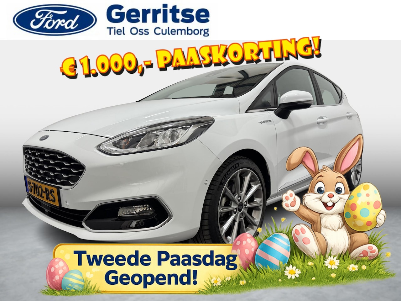 Ford Fiesta - 1.0 EcoBoost 100PK Vignale Winterpack , Adaptive Cruise Control, Navigatie, Camera, Climat - AutoWereld.nl