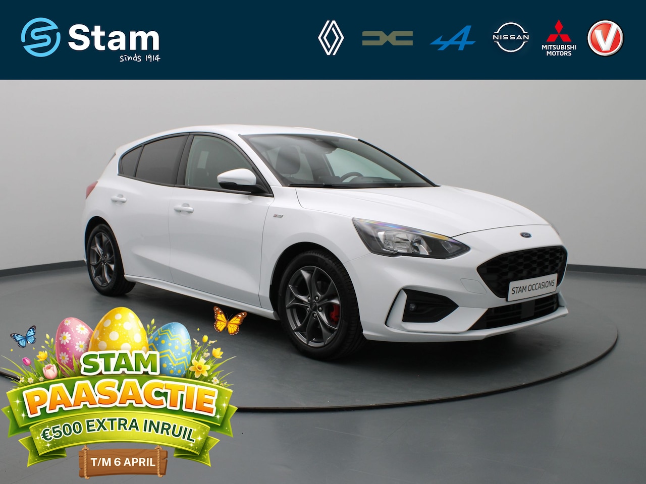 Ford Focus - EcoBoost Hybrid ST Line X Business 125pk Camera | Cruise | Navi | Parkeersens. v+a | Trekh - AutoWereld.nl